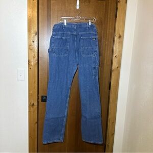 KEY Carpenter Blue Jeans Men's 38x36 Blue Denim Relaxed Fit High Rise 17754